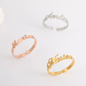 Adjustable Name Ring