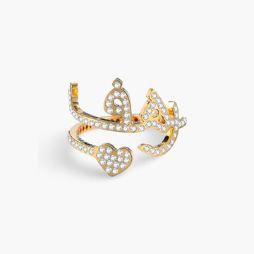 Diamond Arabic Name Ring