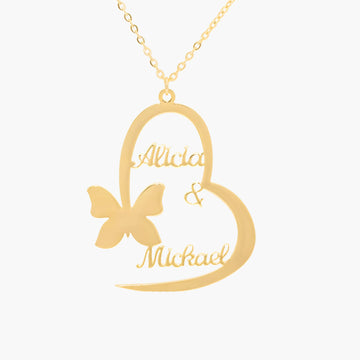 Butterfly Name Necklace