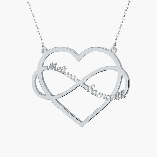 Infinite Heart Name Necklace