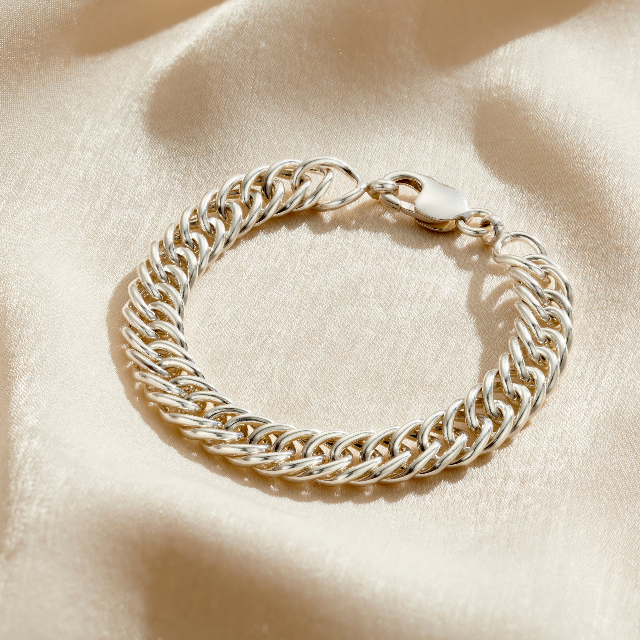 Round Link Curb Chain Bracelet