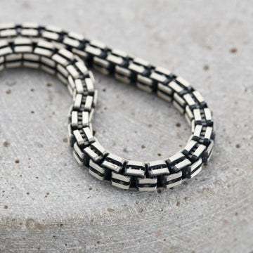 Men's Silver Box Chain Bracelet